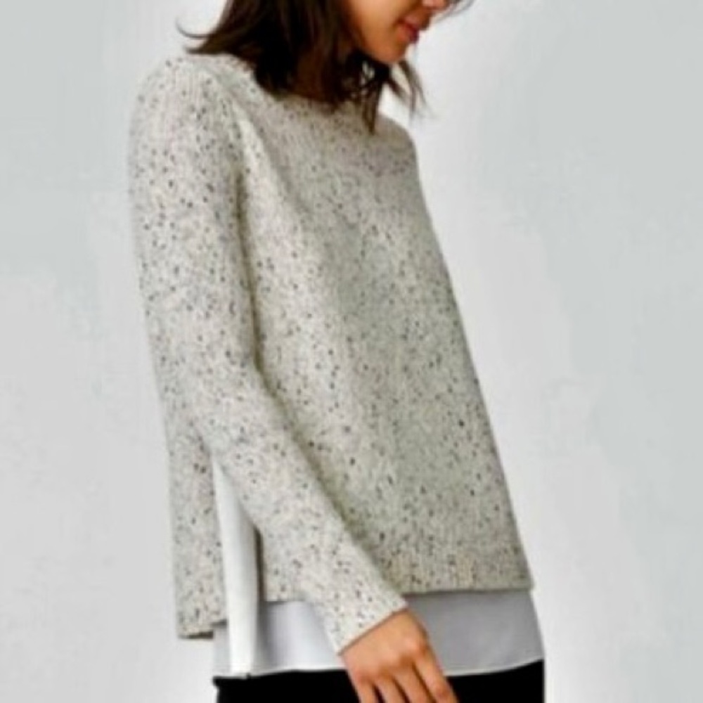 Club Monaco Slit Back Woven Sweater Size XS - NWT